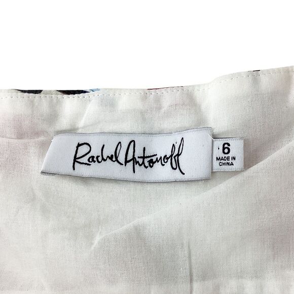 RACHEL ANTONOFF Size 6 Gwen Dress Lollipop Spaghetti Strap Mini Red Hearts - Picture 6 of 12